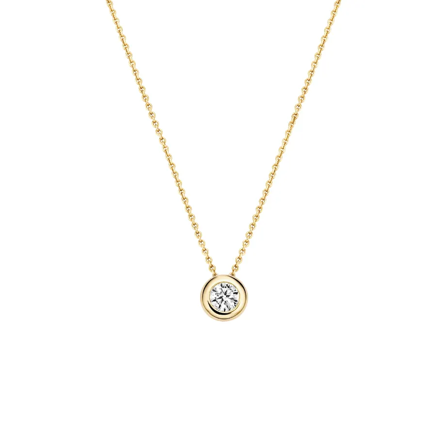Blush - Collier - Or Jaune 14k, zircon (3052YZI)