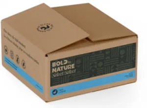 Bold by Nature Select - Frozen Raw Duck Dog Food (5.44kg/12lb) - Medium Blue Stripe Box