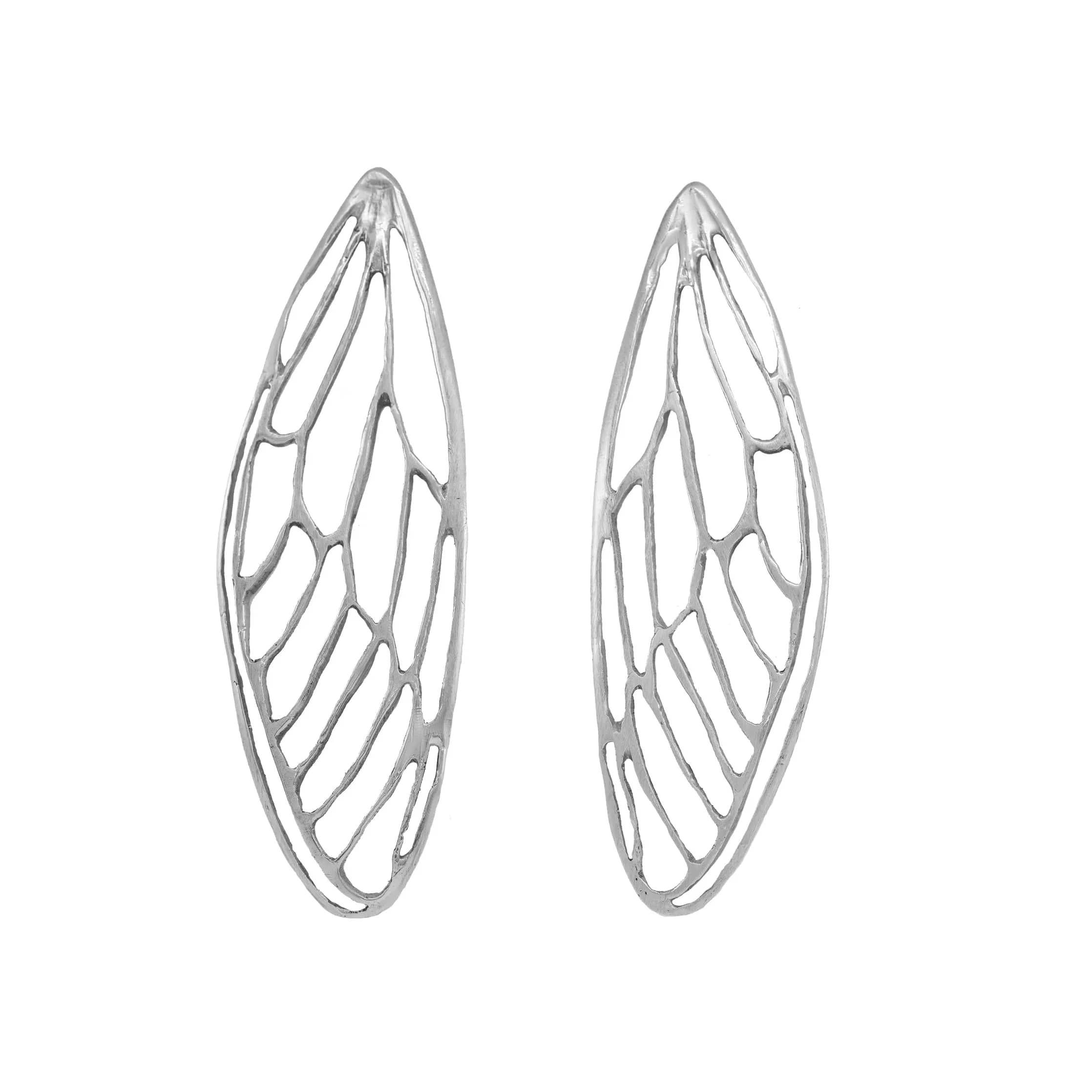 Bold Cicada Wing Earrings
