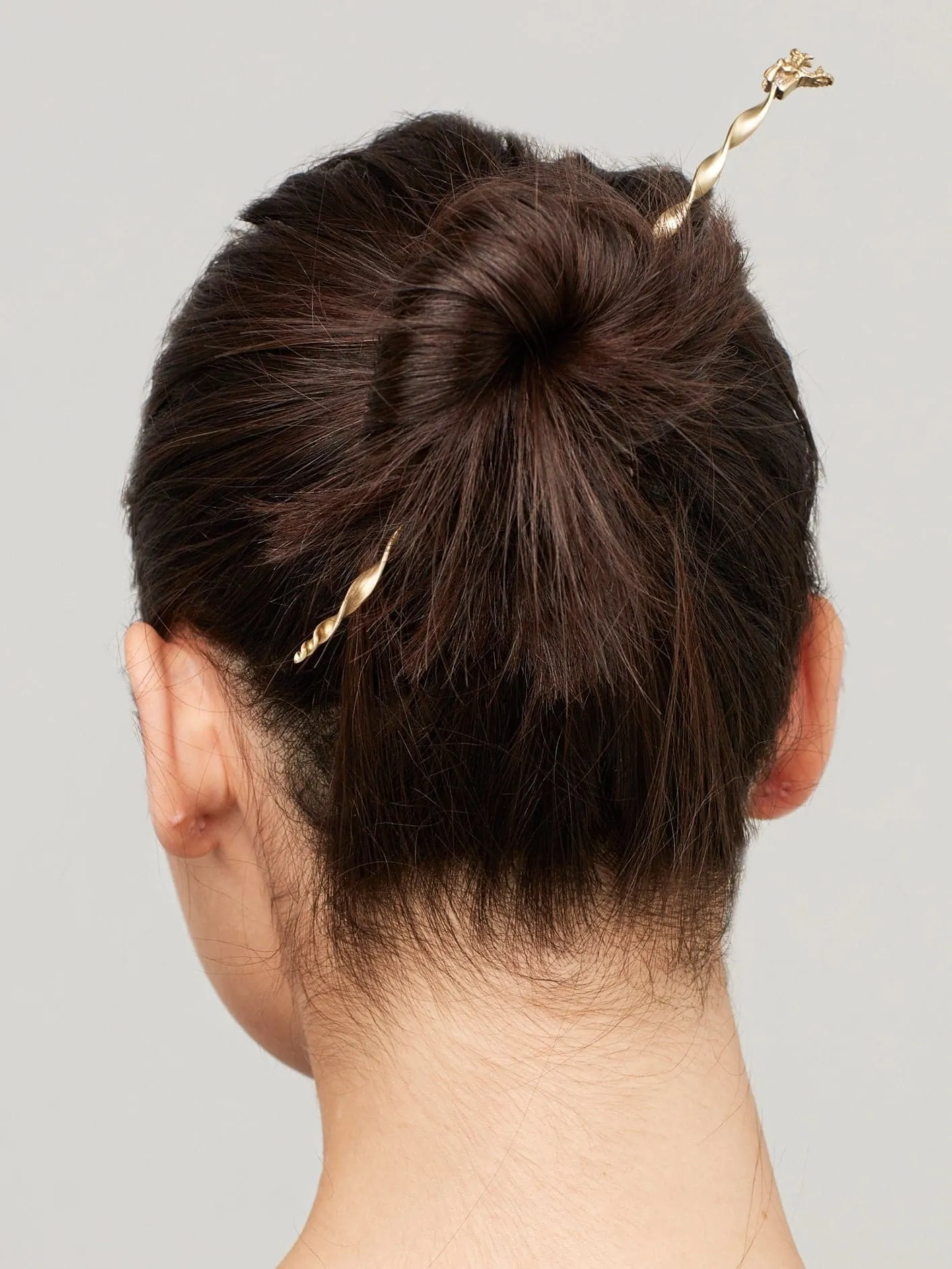 Bold Dragon Burma Hair Stick - Gold
