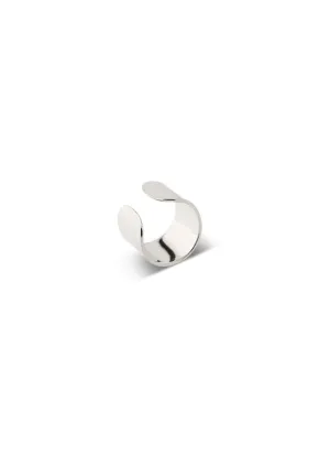 Bold Flat Ear Cuff Silver