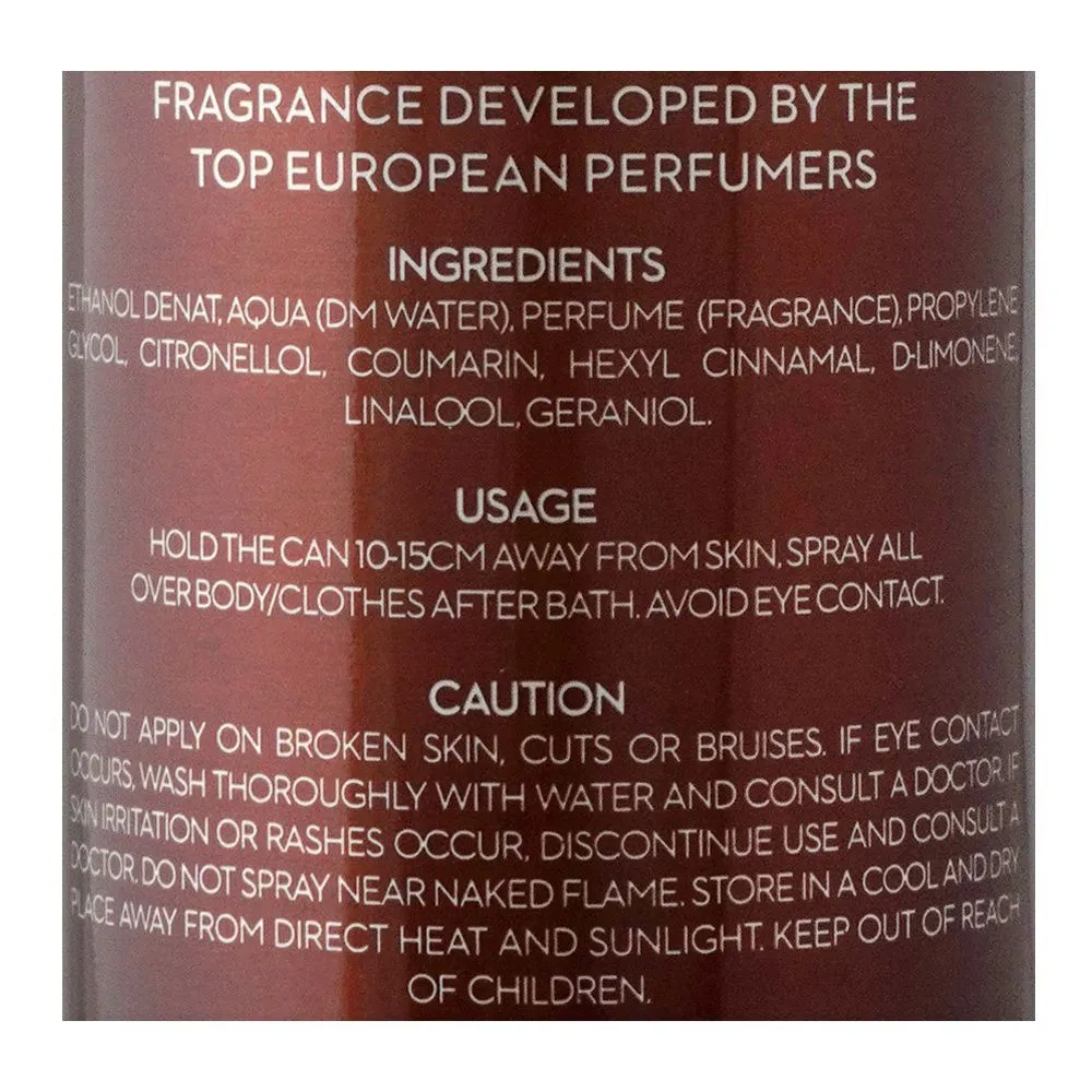 Bold Fury Perfume Body Spray | Deodorant | For Men