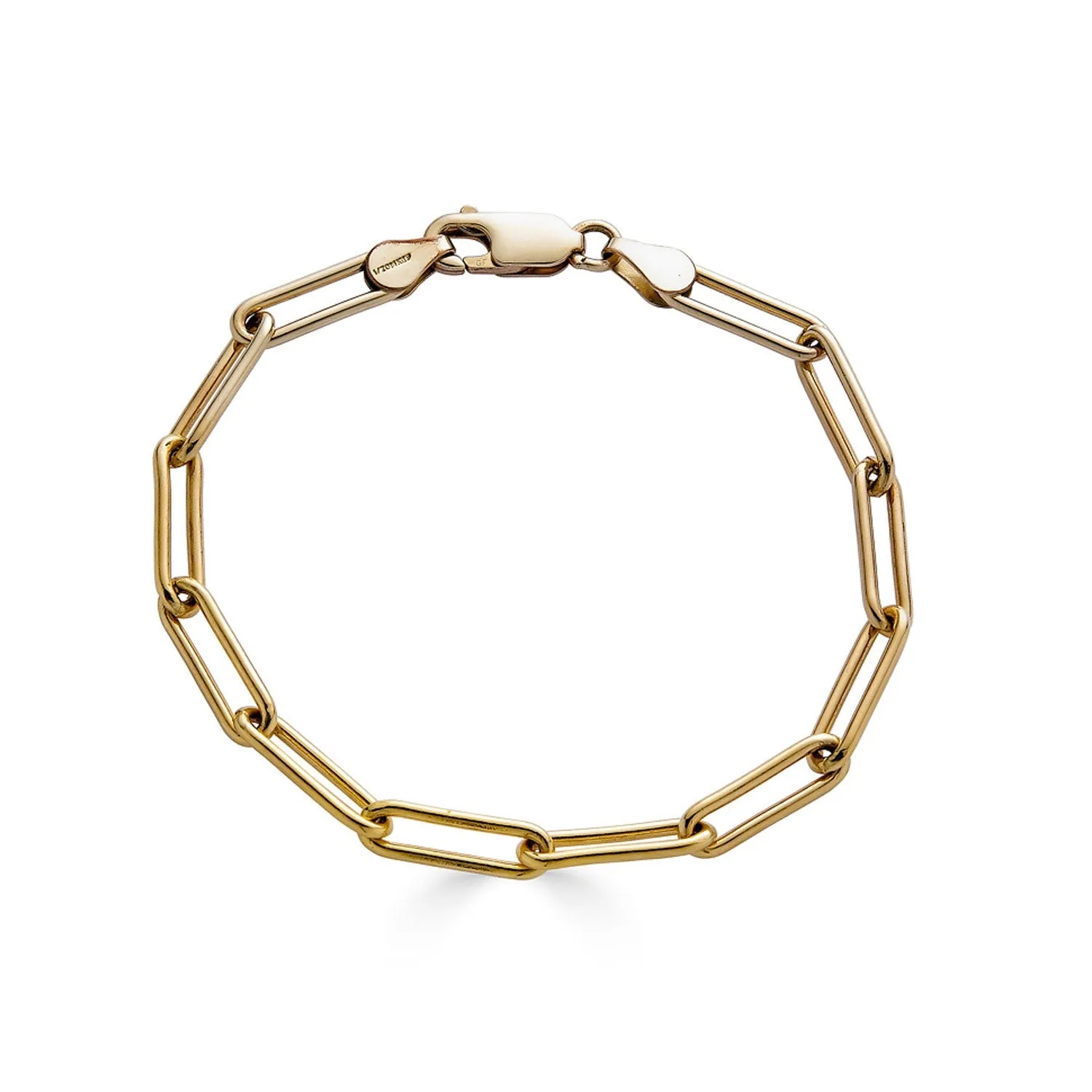 Bold Gold Paperclip Chain Bracelet