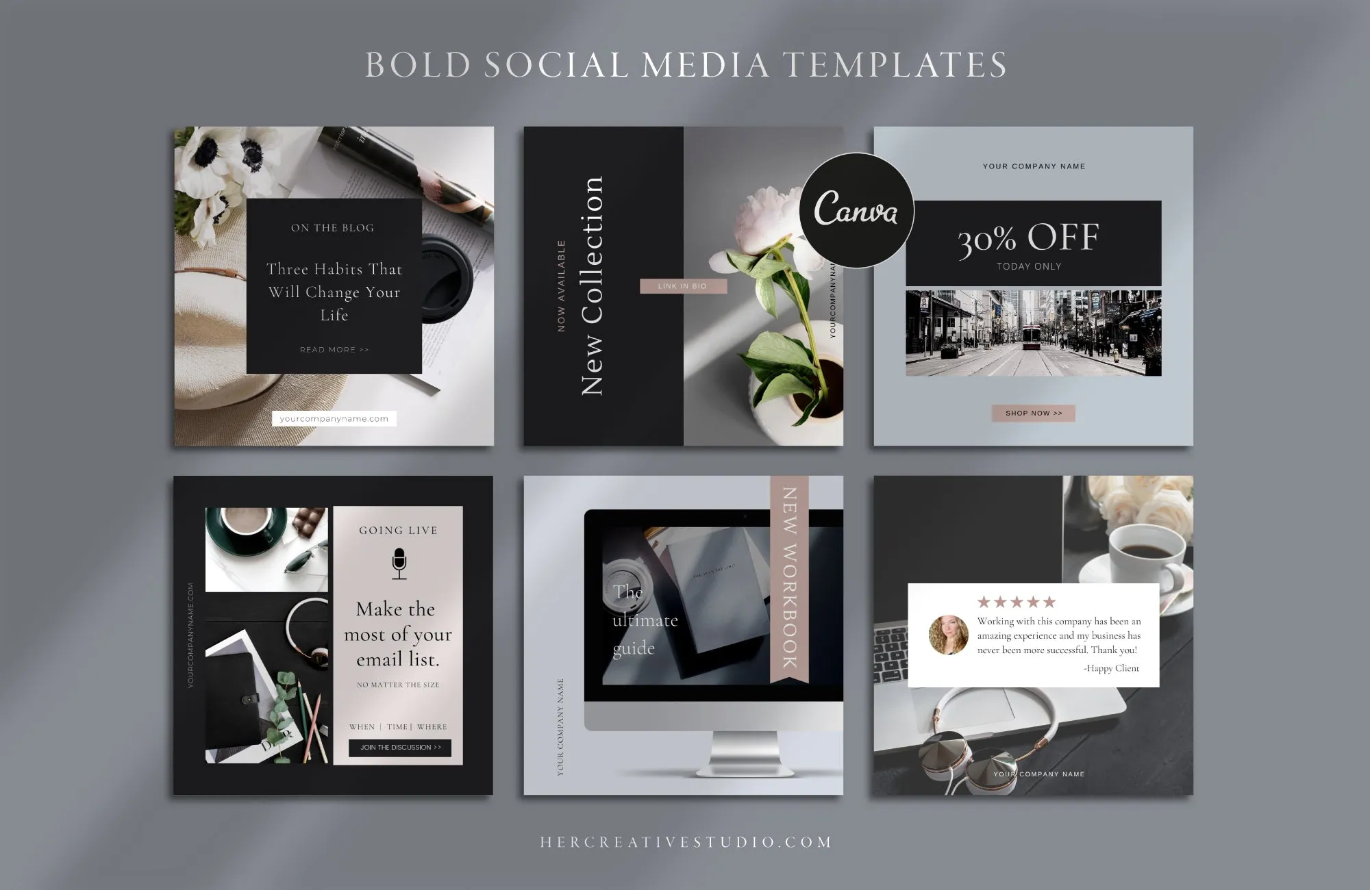 Bold Social Media Templates