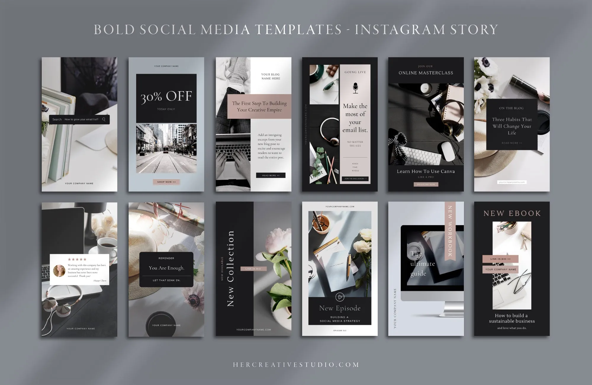 Bold Social Media Templates