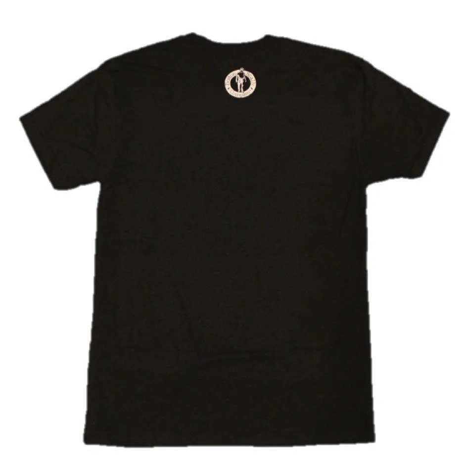 Boston Scally The Original Tee T-Shirt - Black with Black Script