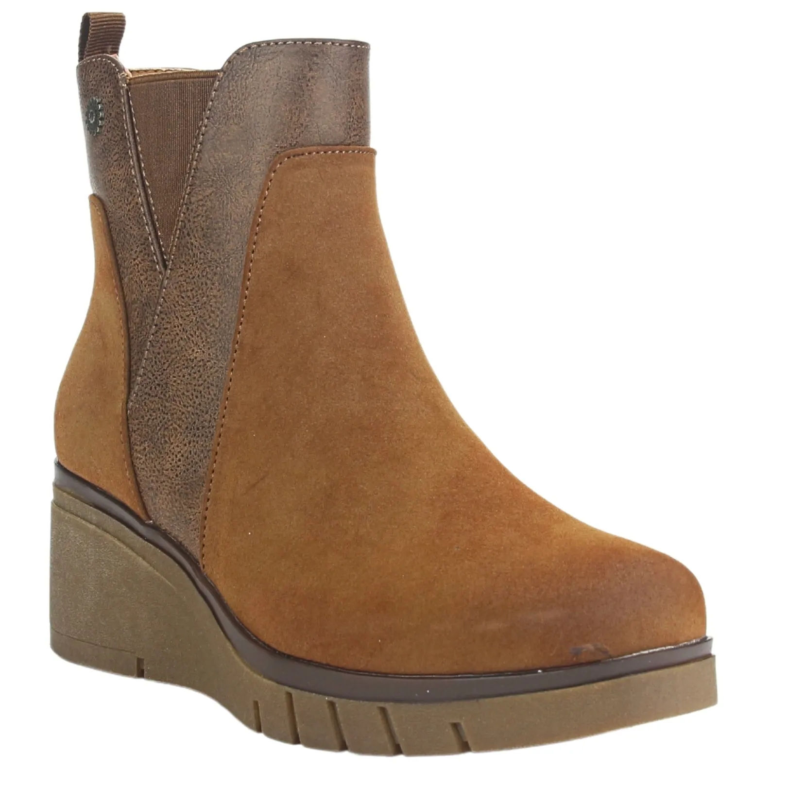 Botin Chalada Mujer Wedgenew-1 Tostado Casual