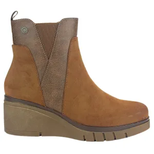 Botin Chalada Mujer Wedgenew-1 Tostado Casual