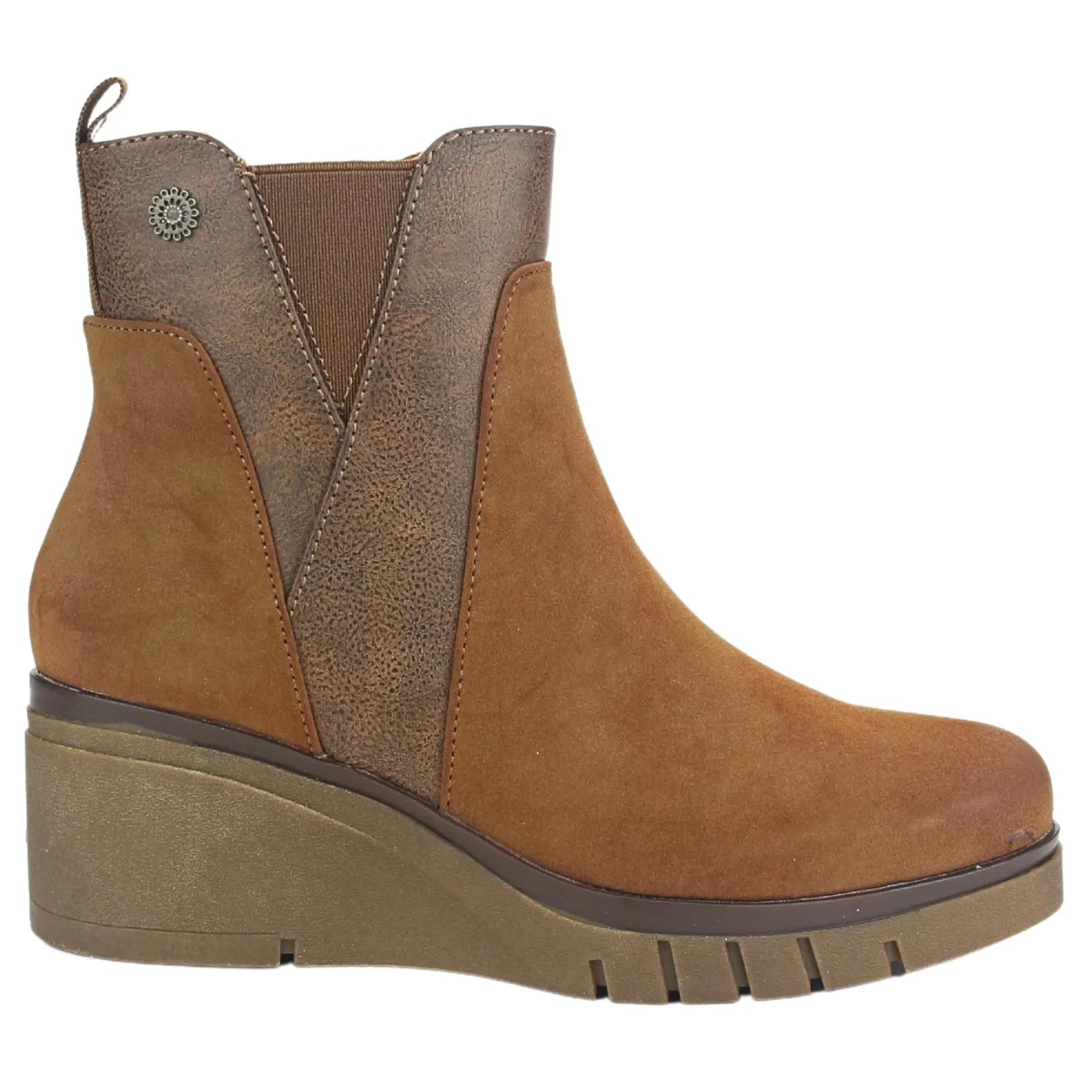 Botin Chalada Mujer Wedgenew-1 Tostado Casual