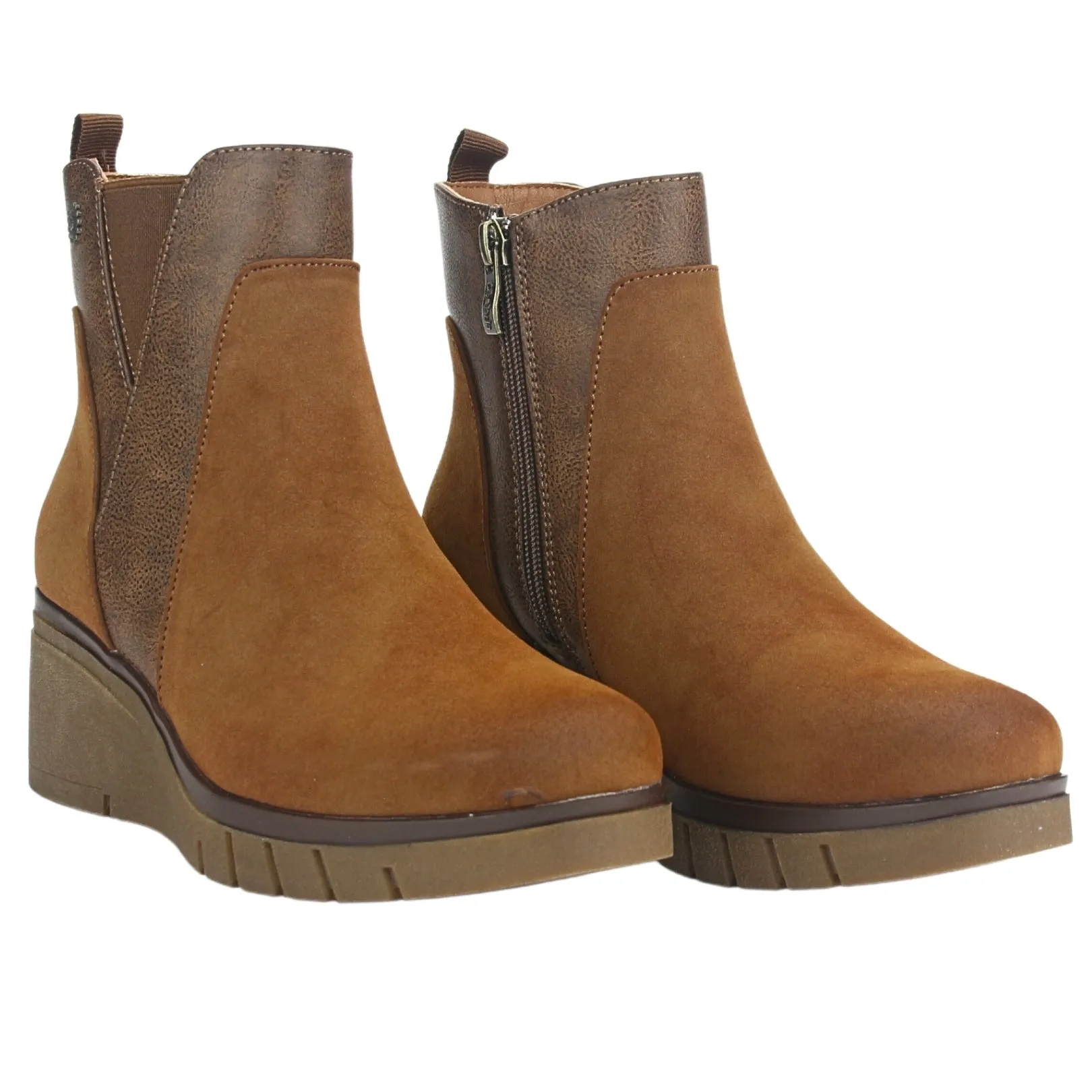 Botin Chalada Mujer Wedgenew-1 Tostado Casual