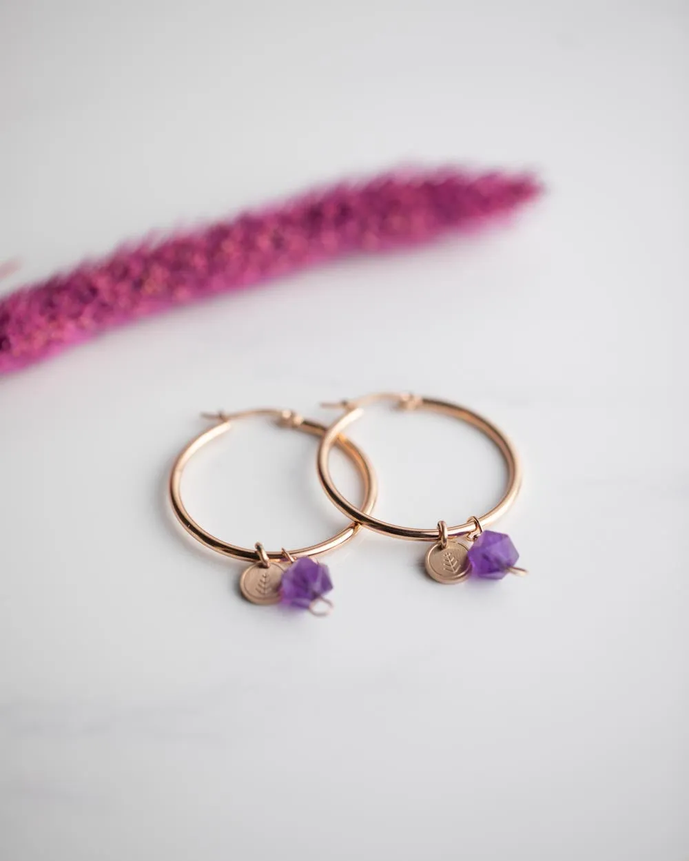 Boucles d'oreilles Didyma - Nisi Violet (NI6)