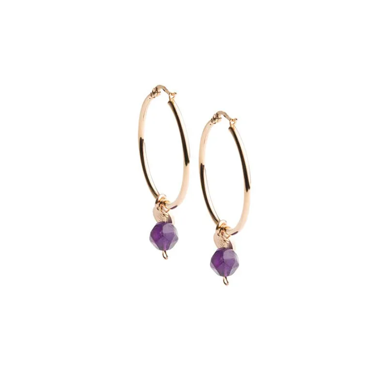 Boucles d'oreilles Didyma - Nisi Violet (NI6)