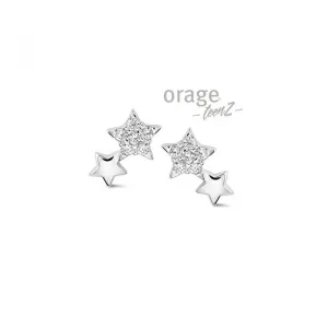 Boucles d'oreilles Orage Infini - Argent et Zircon (T611)