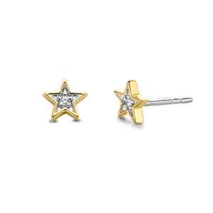 Boucles d'oreilles étoiles TI SENTO - Plaqué Or, Zircons (7863ZY)