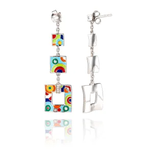 Boucles d'oreilles UNA STORIA - Bahia, Argent et Zircons (BO121220)