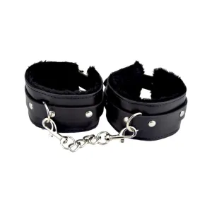 Bound to Please Furry Plush Wrist Cuffs - Stylish and Comfortable BDSM Restraints