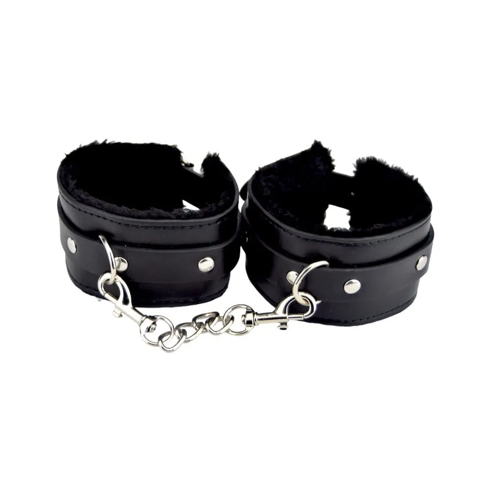Bound to Please Furry Plush Wrist Cuffs - Stylish and Comfortable BDSM Restraints
