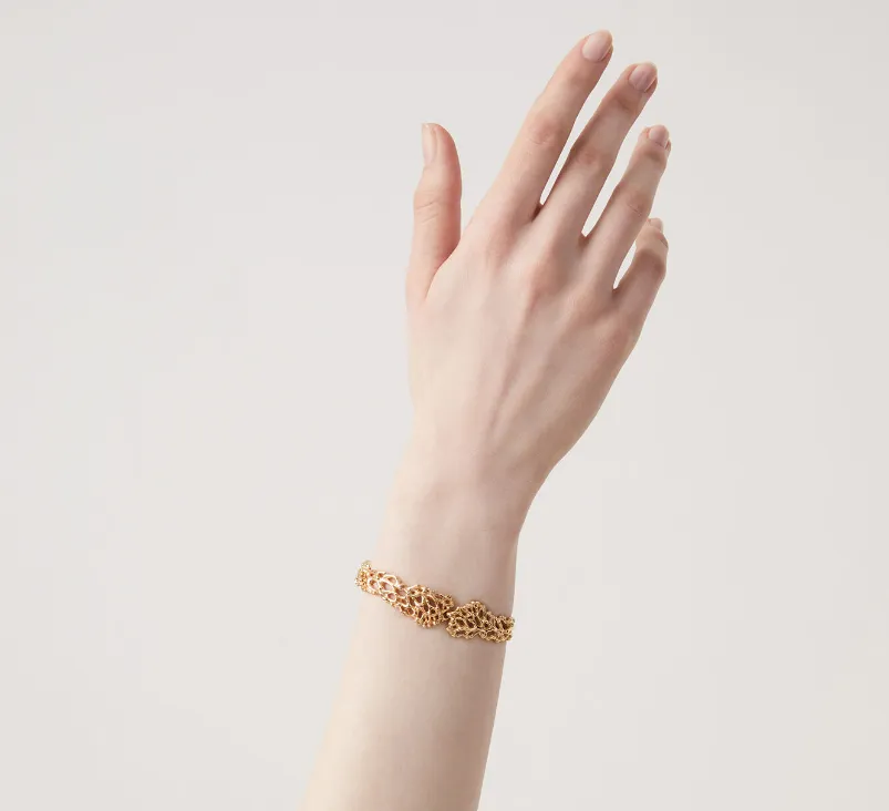 Bracelet Jonc Giovanni Raspini - Corail, Plaqué Or (11924)