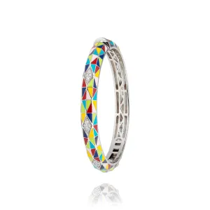 Bracelet Jonc UNASTORIA - Vernazza, Argent et Zircons (JO121223)