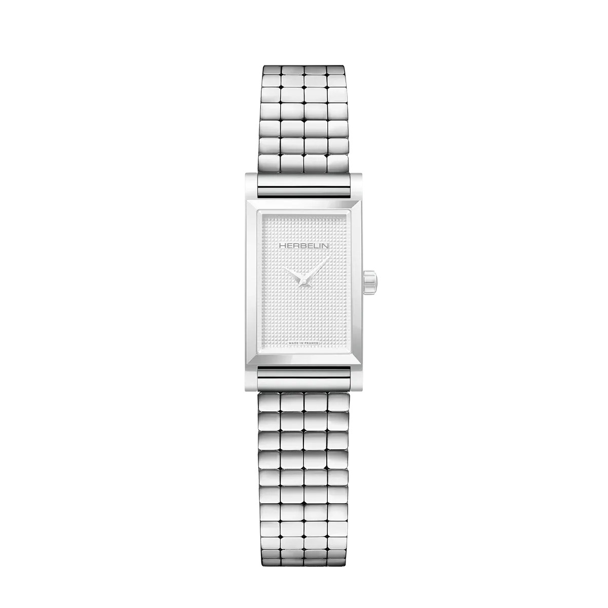 Bracelet montre Antarès Herbelin - Acier simple cube (BRAC17444AP)