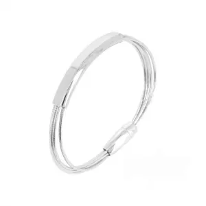 Bracelet plaque Pesavento - DNA Spring, Argent et Plaqué Or Rose (WDNAB425)