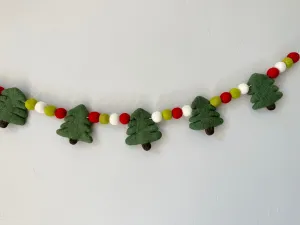 Bright Evergreen Tree Garland