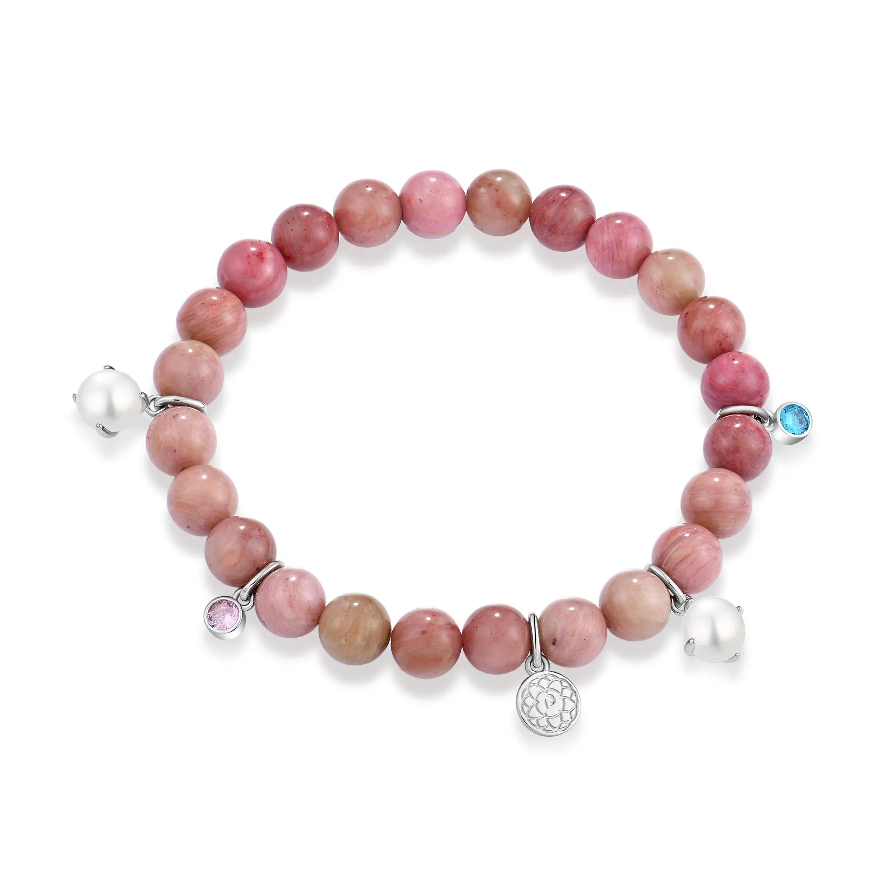 BRIGHT FLOURISH STRETCH PEARL BRACELET