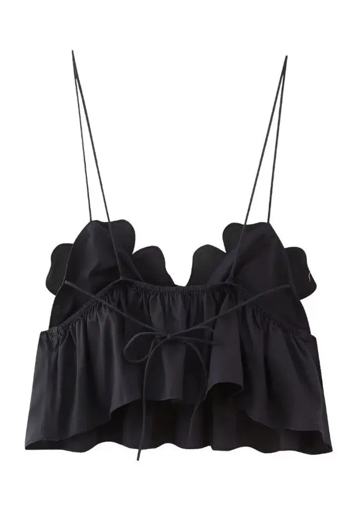 Bright Flower Camisole - Black