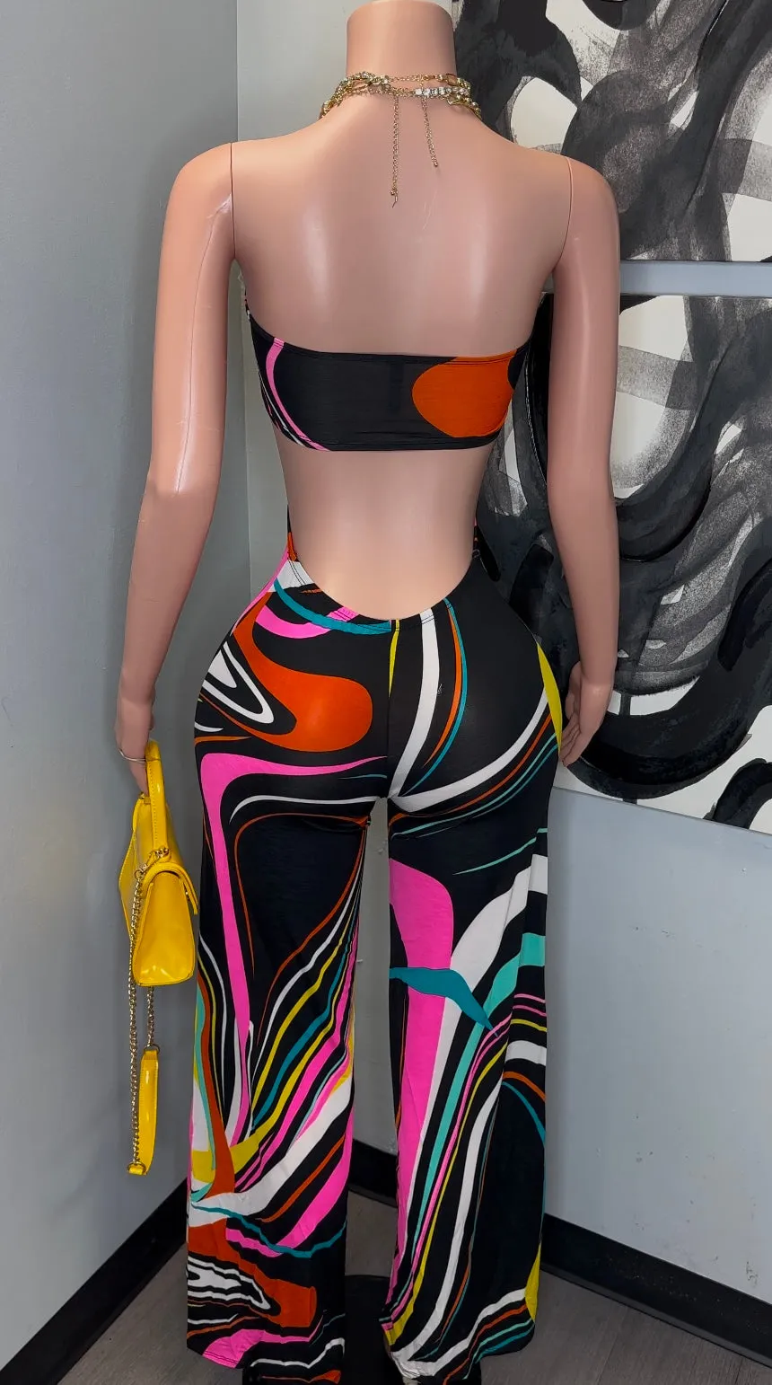 BRIGHT ON POINT JUMPSUIT