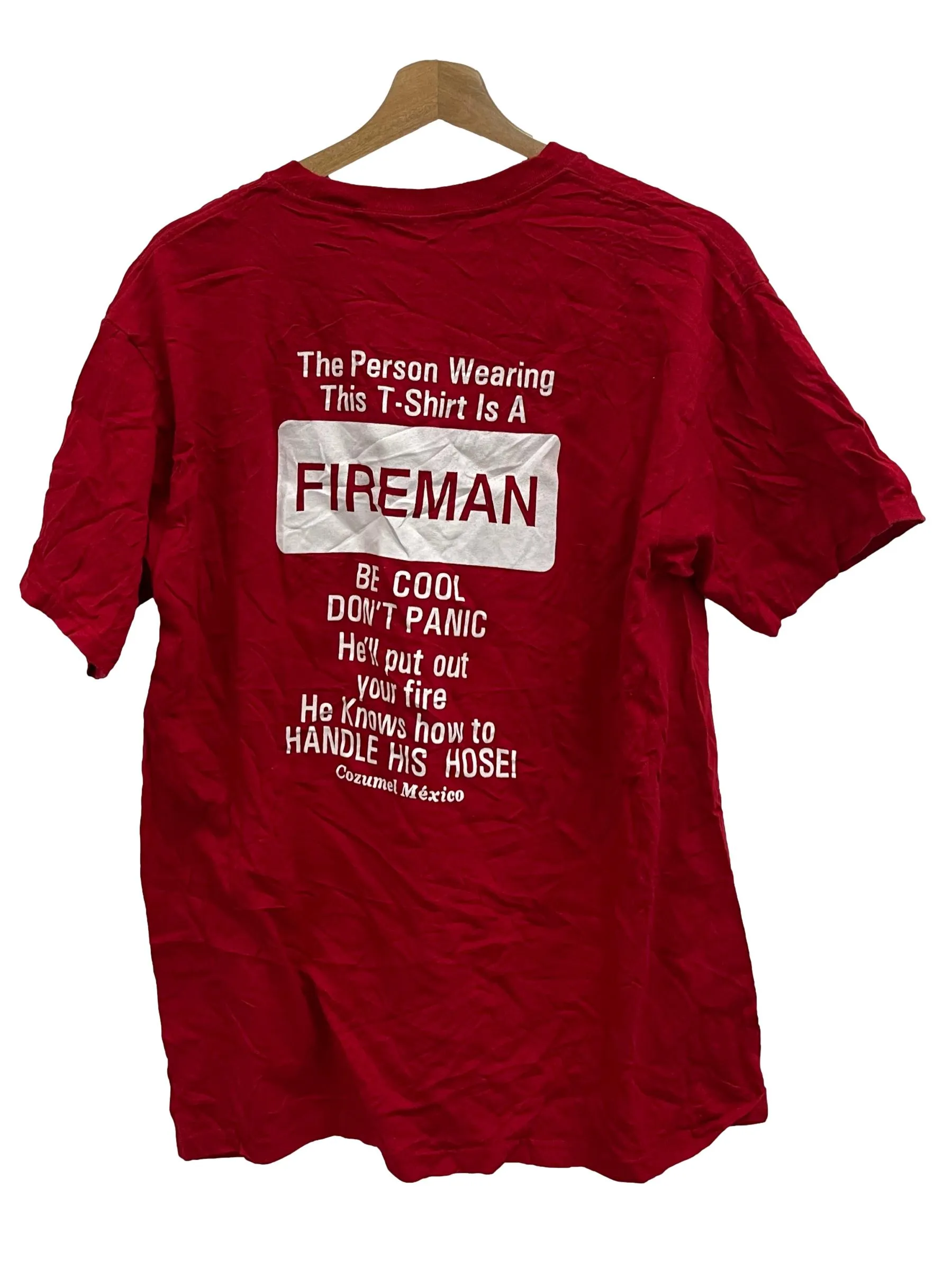 Bright Red Firefighter Tee