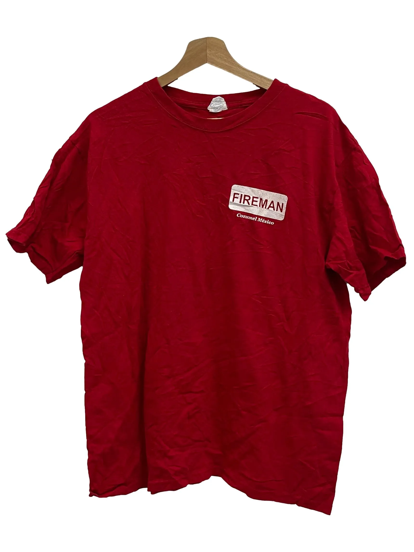 Bright Red Firefighter Tee