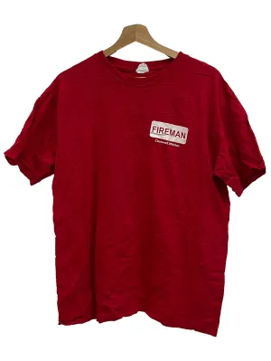 Bright Red Firefighter Tee