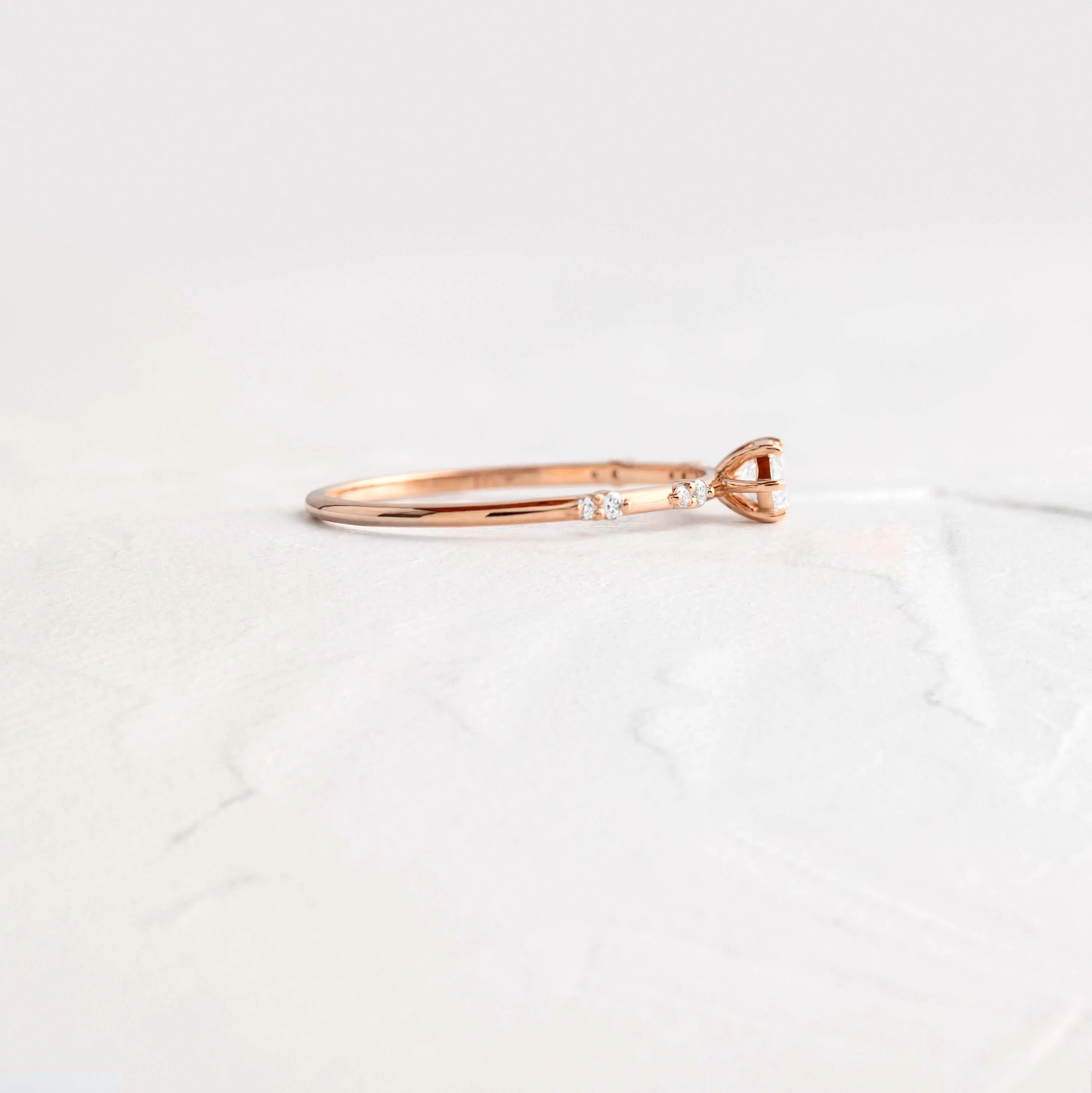 Bright Side Ring, Marquise Cut