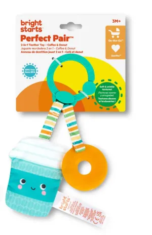 Bright Starts - Perfect Pair Teether - Coffee & Donut