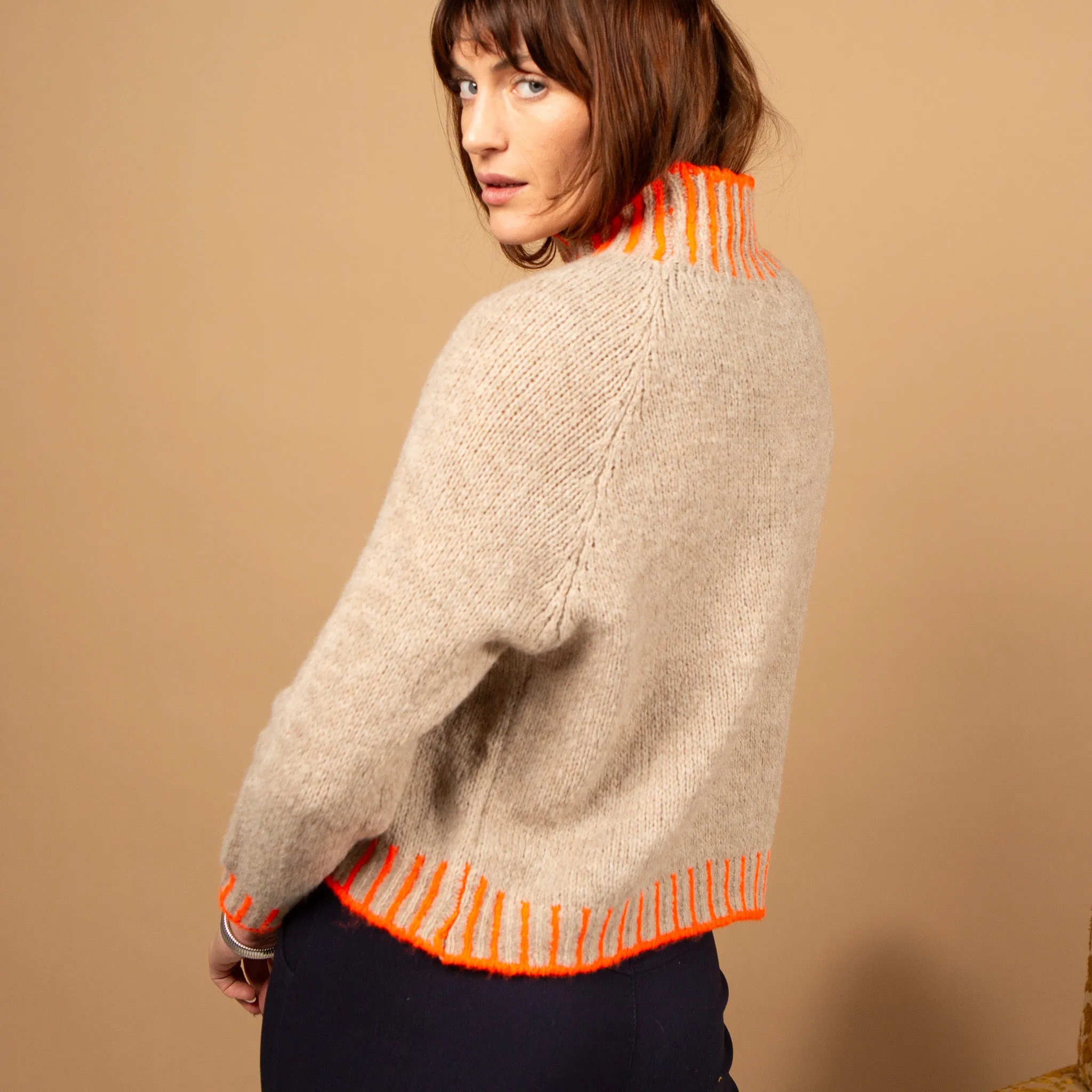 Bright Stitch Edge Jumper
