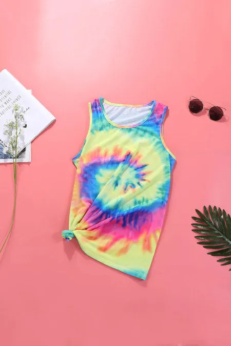 Bright Tie Dye Tank Top