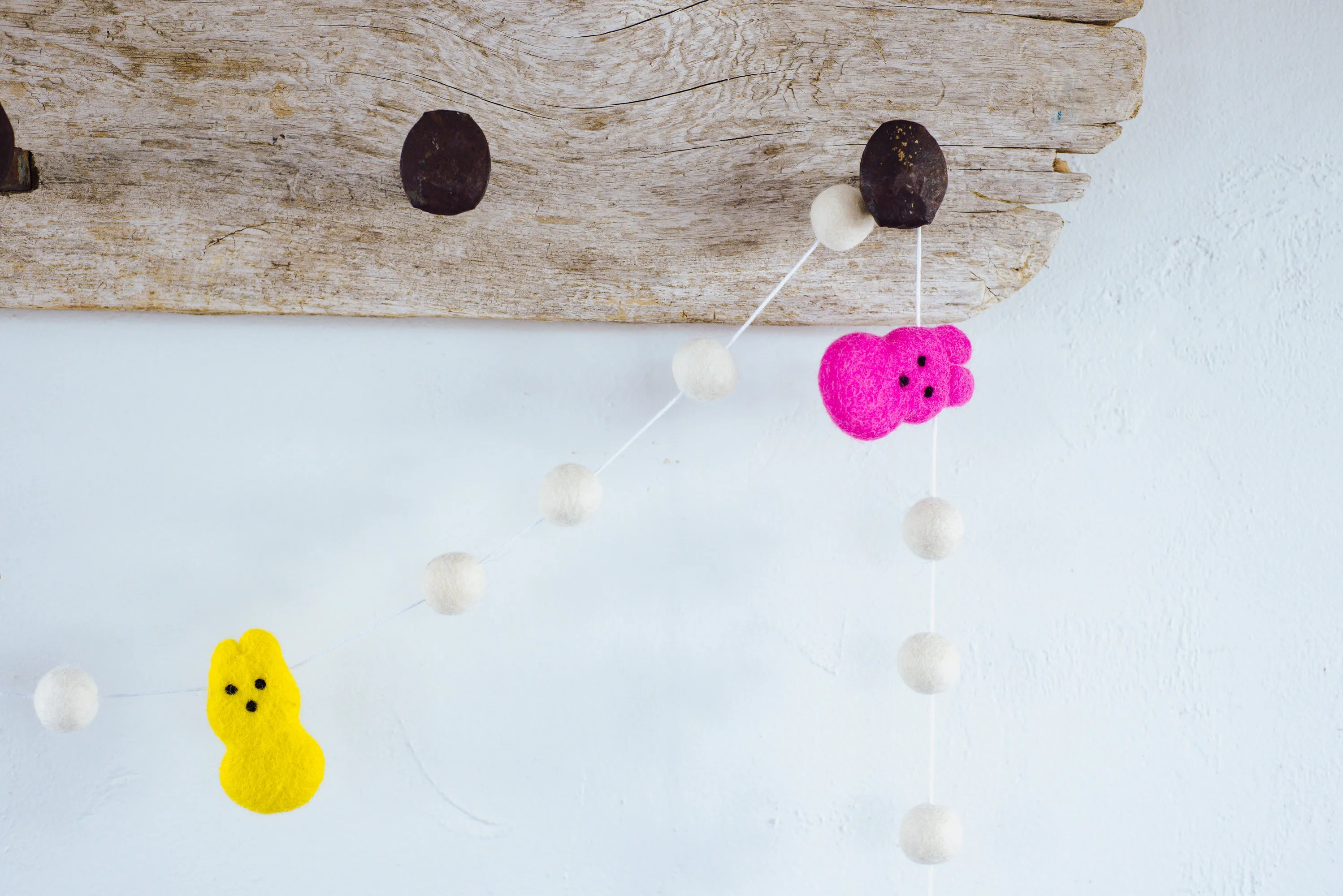 Bright White Bunny Garland