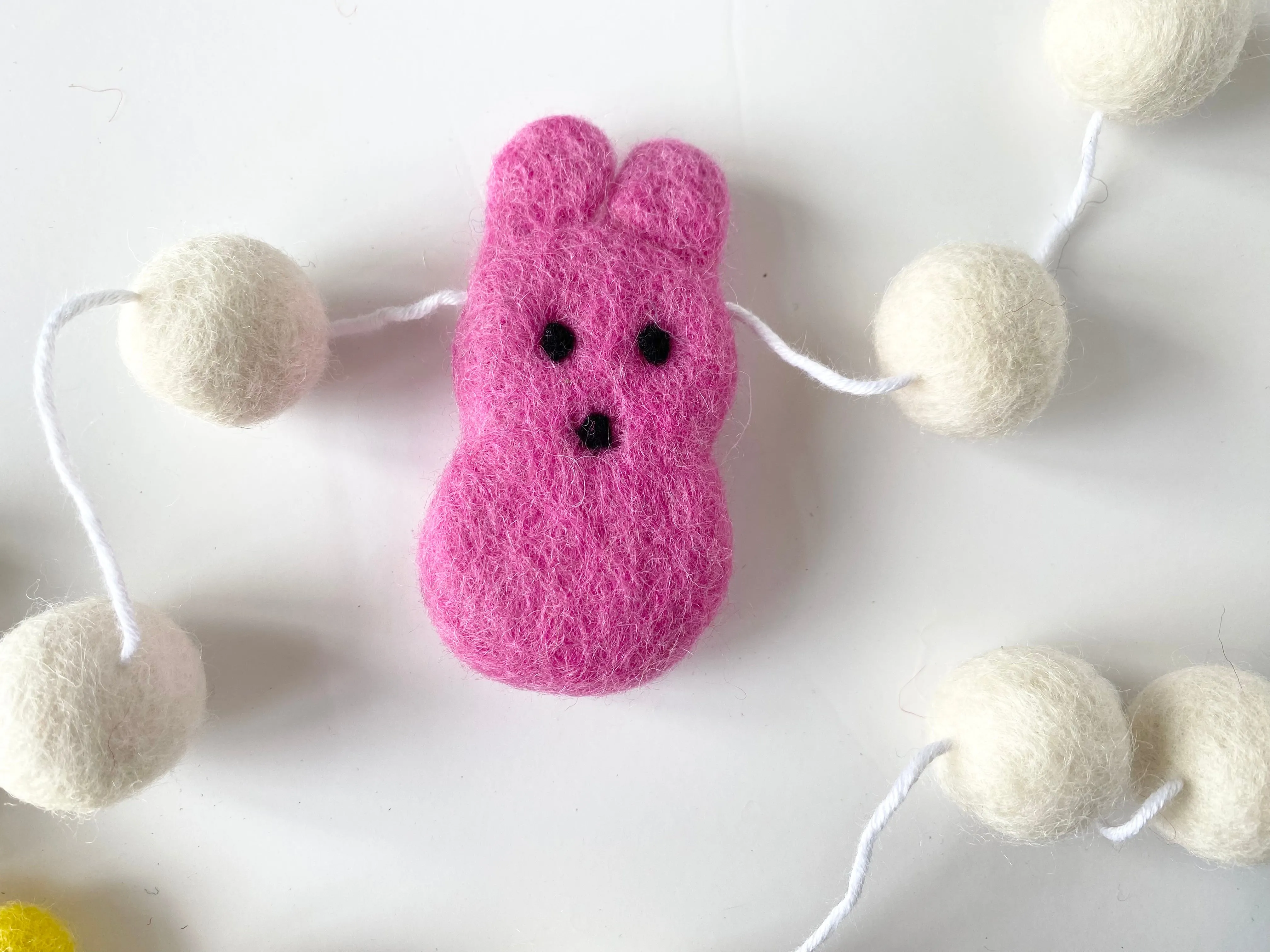 Bright White Bunny Garland