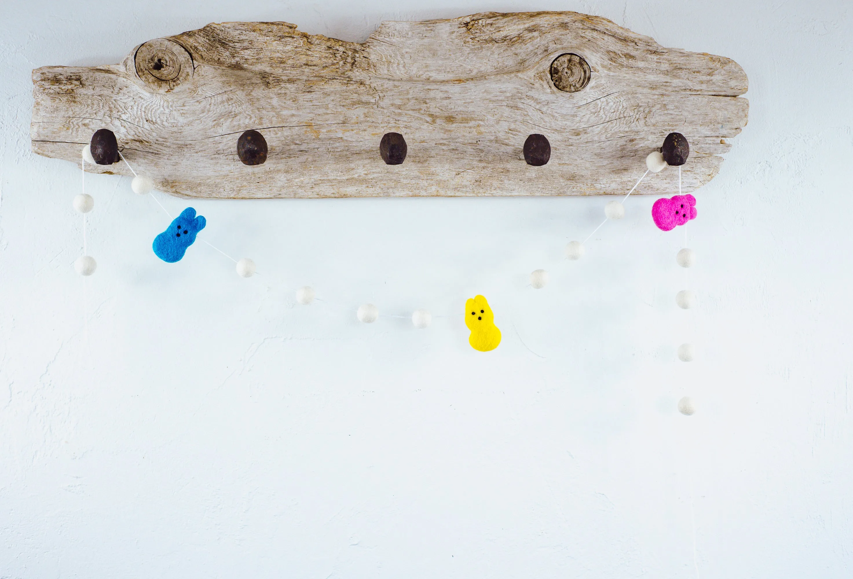Bright White Bunny Garland