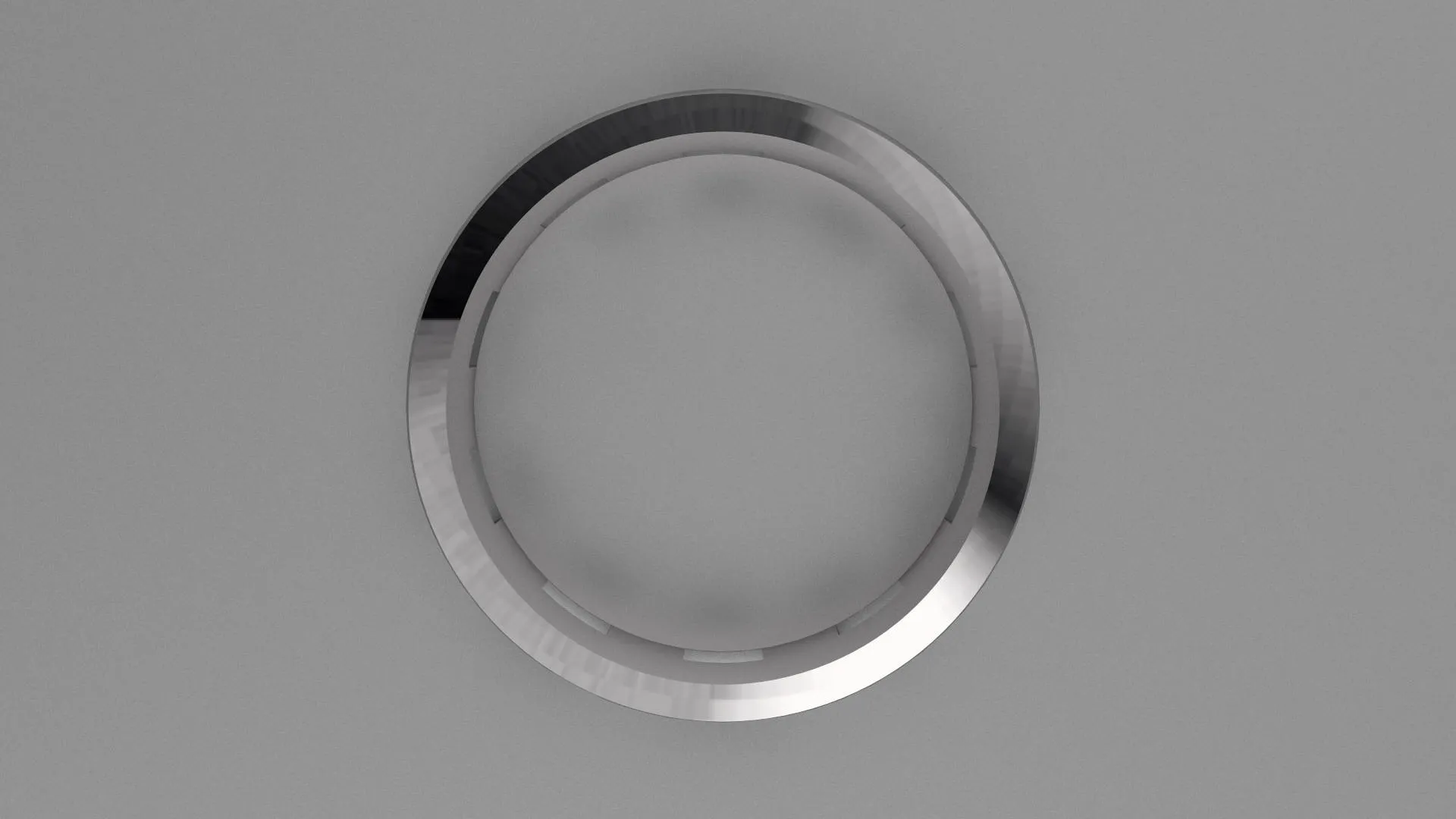 Brushed Sterling Silver 6mm Cutout Wedding Band
