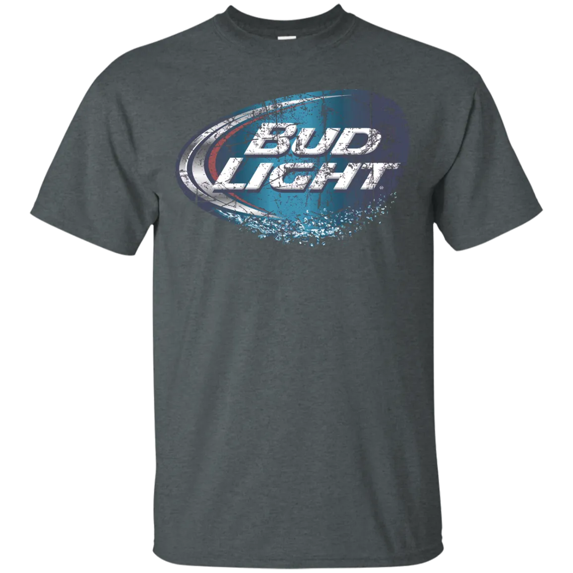 Bud Light Beer T-Shirt Custom Designed Worn Label Pattern