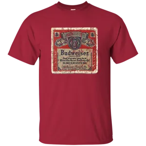 Budweiser Beer Coaster T-Shirt Custom Designed Worn Pattern