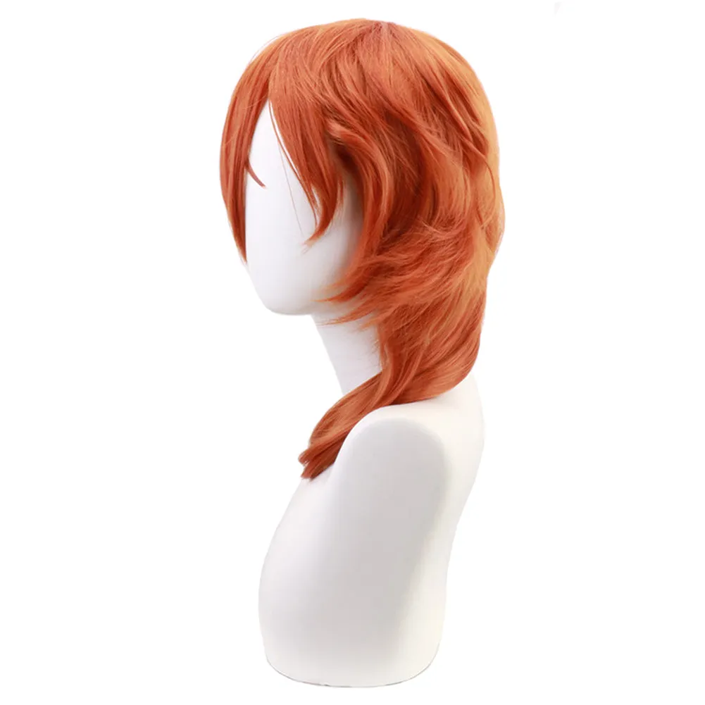 Bungou Stray Dogs Nakahara Chuuya Anime Character Cosplay Wig Heat Resistant Synthetic Hair Carnival Halloween Party Props
