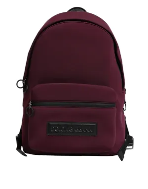 Burgundy Montreale Tecnico Textile Men Backpack Bag