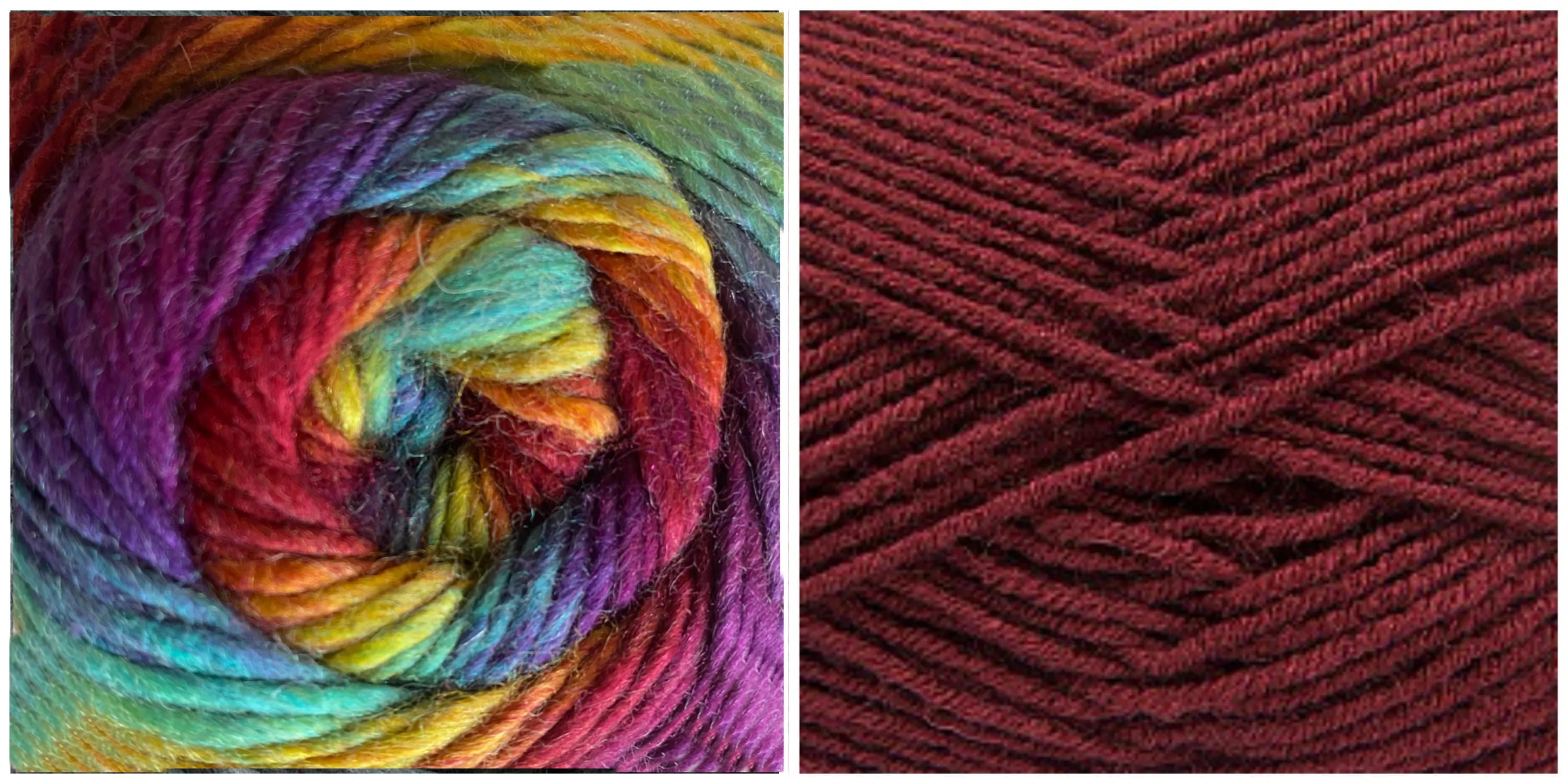 BURGUNDY   PRISM - Embossed Natura Shawl KIT