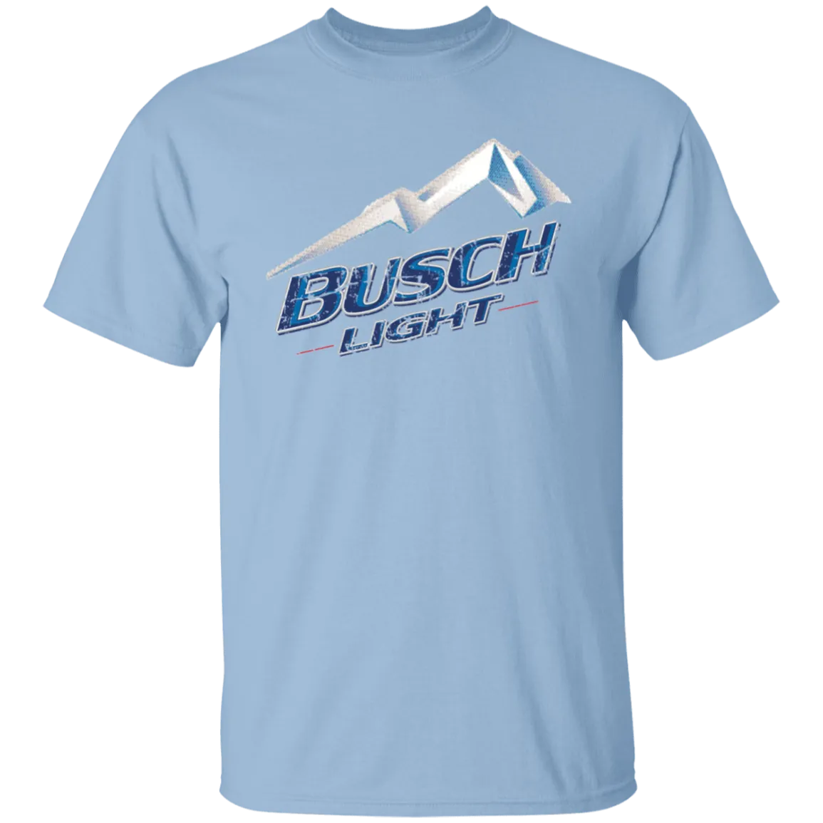Busch Light Beer T-Shirt Custom Designed Color Worn Label Pattern