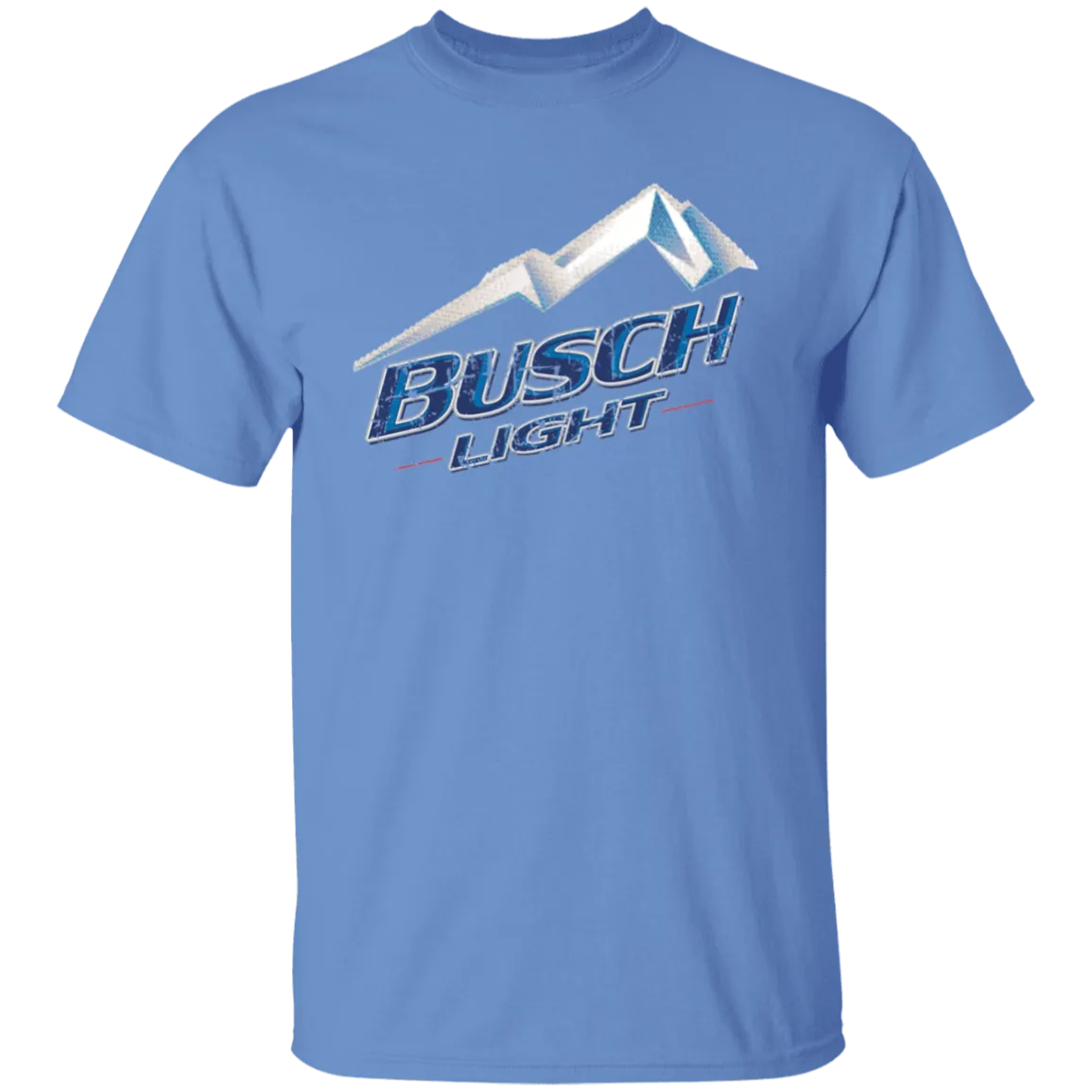 Busch Light Beer T-Shirt Custom Designed Color Worn Label Pattern