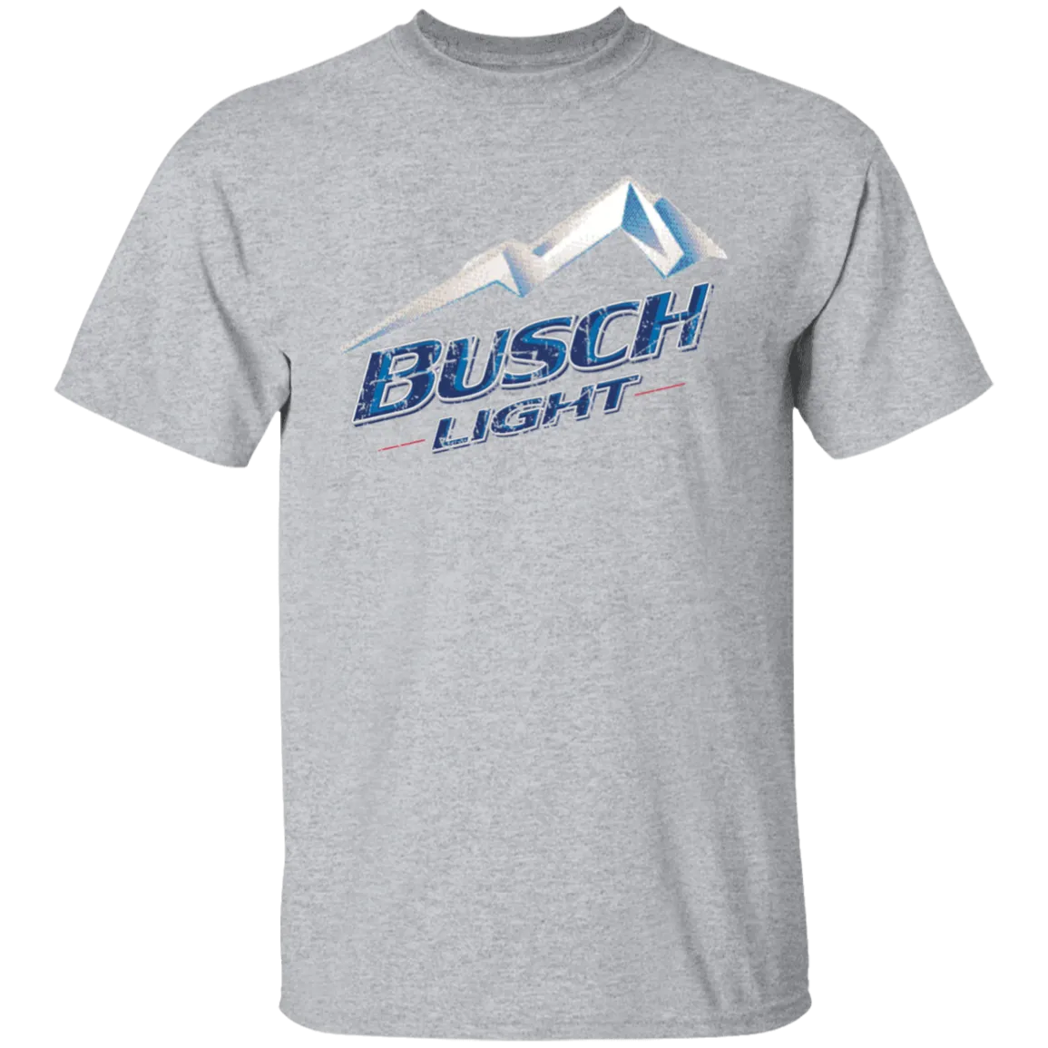 Busch Light Beer T-Shirt Custom Designed Color Worn Label Pattern