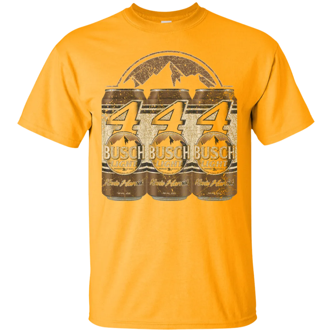 Busch Light Beer T-Shirt Custom Designed Color Worn Label Pattern