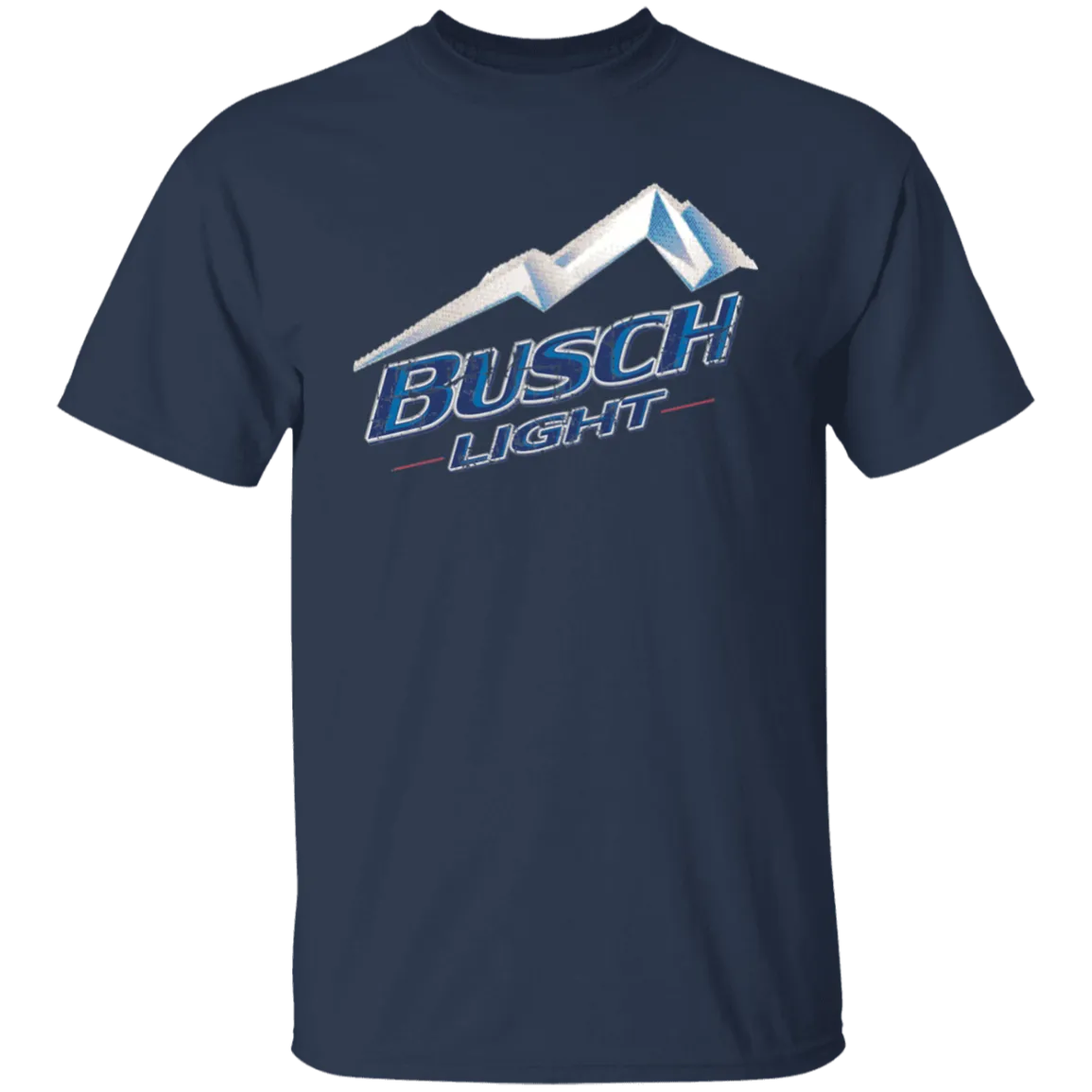 Busch Light Beer T-Shirt Custom Designed Color Worn Label Pattern